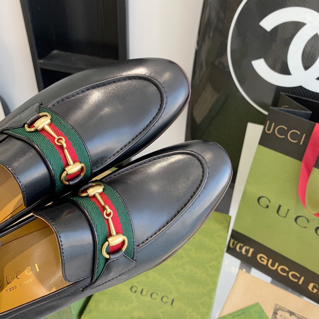 Gucci Loafer With Horsebit And Web - DesignerGu