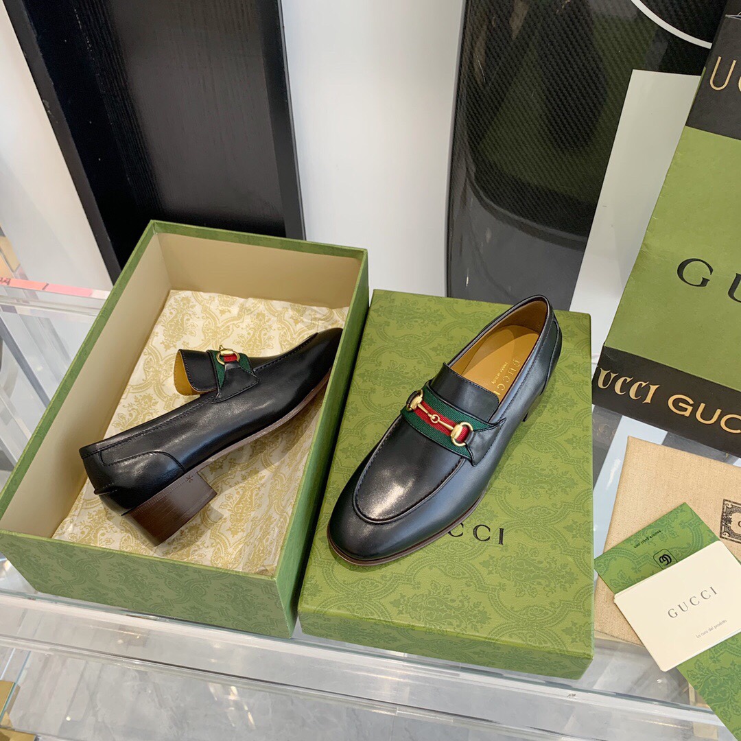 Gucci Loafer With Horsebit And Web - DesignerGu