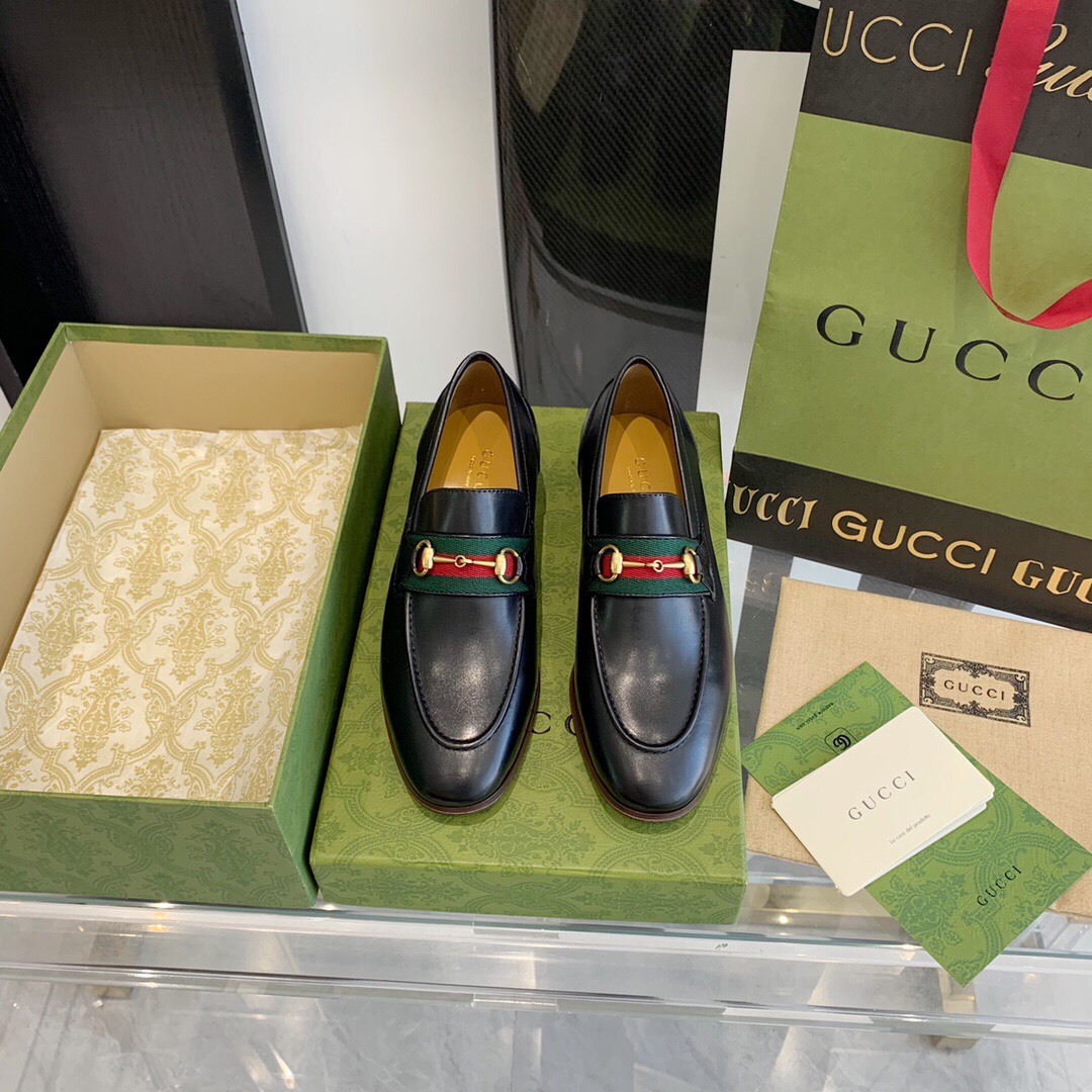 Gucci Loafer With Horsebit And Web - DesignerGu