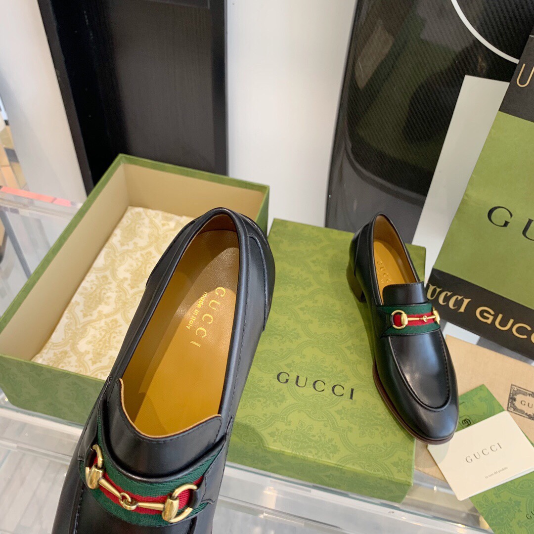 Gucci Loafer With Horsebit And Web - DesignerGu