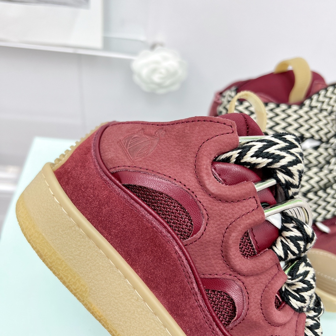 Lanvin Leather Curb Sneaker - DesignerGu