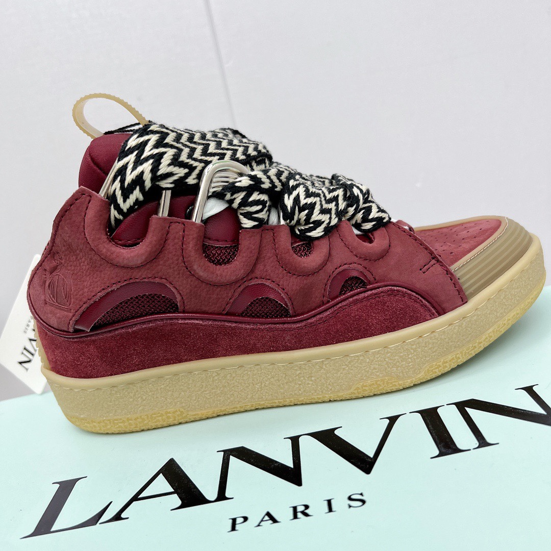 Lanvin Leather Curb Sneaker - DesignerGu