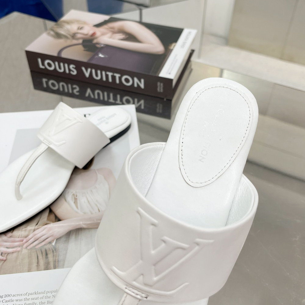 Louis Vuitton Drapy Flat Thong     - DesignerGu