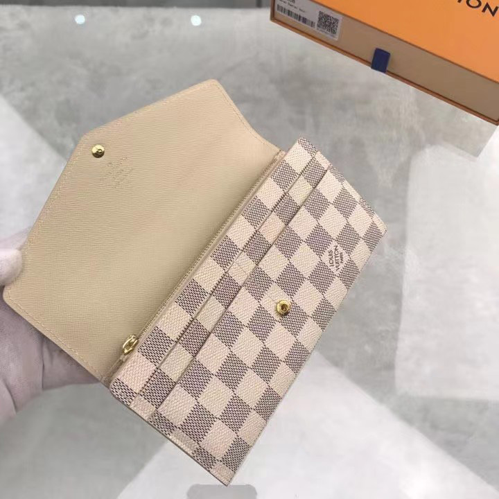 Louis Vuitton Sarah Wallet(19-10.5-2.5cm)     N63208 - DesignerGu