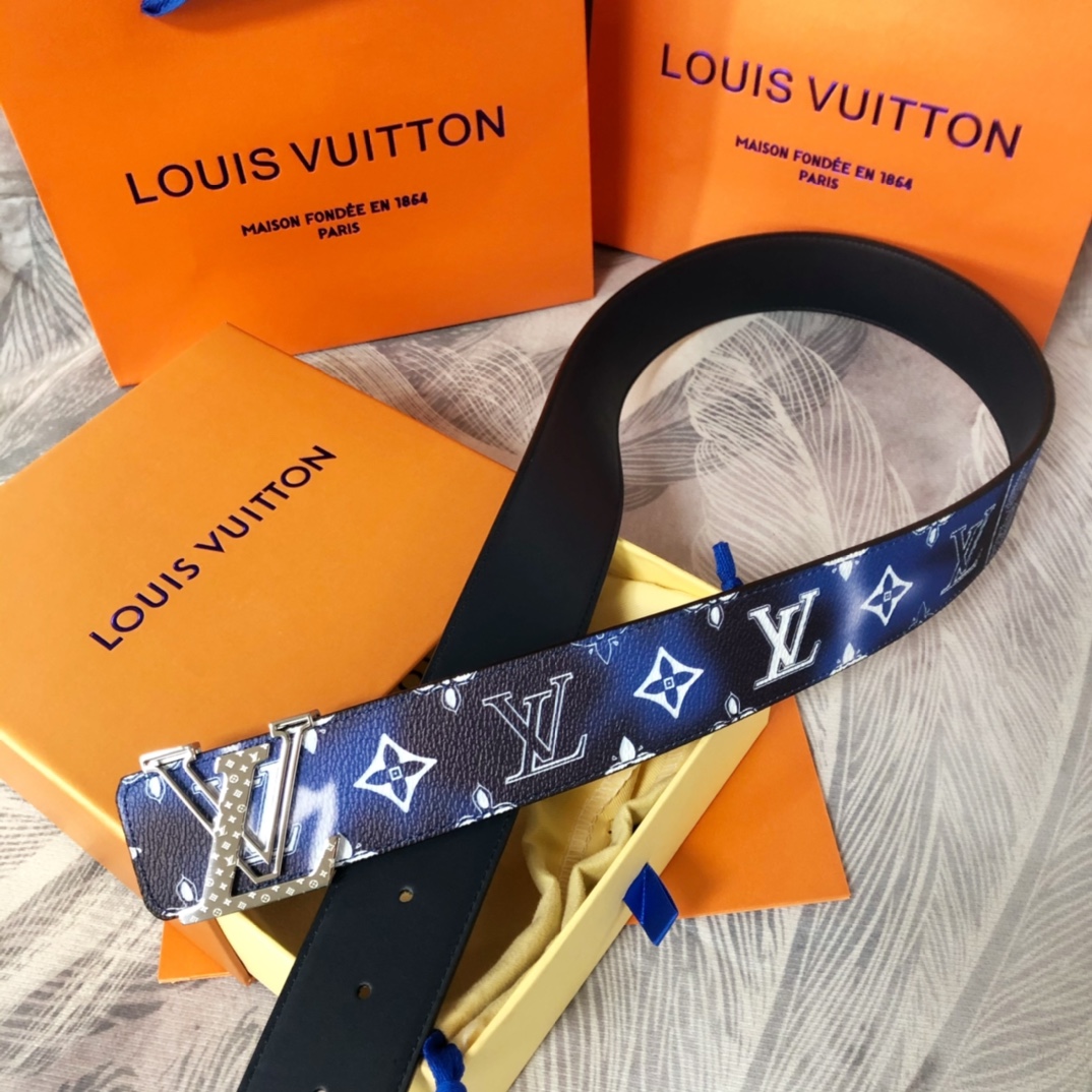 Louis Vuitton LV Initials Mng Bandana 40MM Reversible Belt   M0530T - DesignerGu