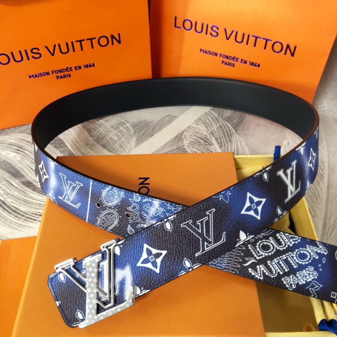 Louis Vuitton LV Initials Mng Bandana 40MM Reversible Belt   M0530T - DesignerGu