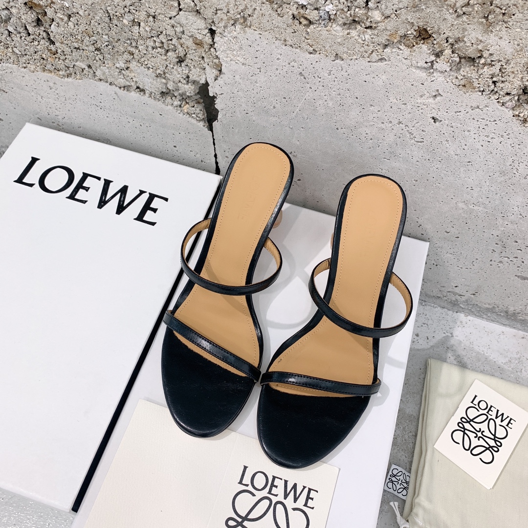 Loewe Broken Egg Sandal In Goatskin - DesignerGu