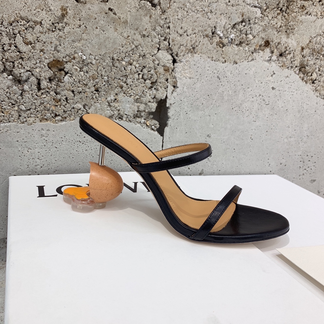 Loewe Broken Egg Sandal In Goatskin - DesignerGu