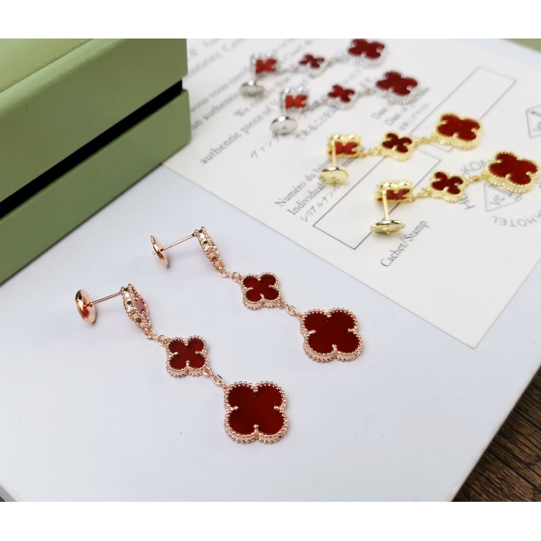 Van Cleef & Arpels Magic Alhambra Earrings, 3 Motifs - DesignerGu