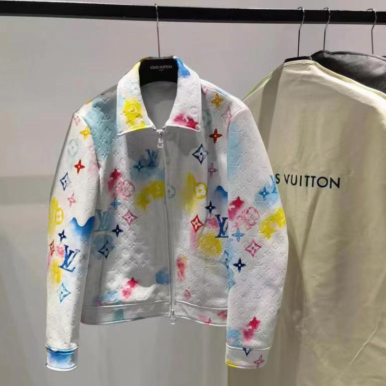 Louis Vuitton Monogram Leather Jacket - DesignerGu