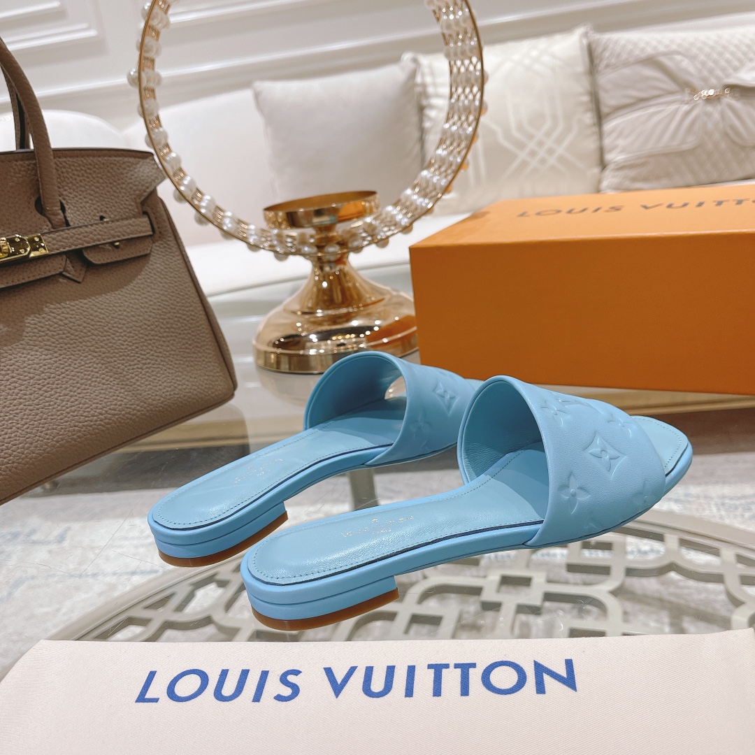 Louis Vuitton Revival Flat Mule     1A9P7D - DesignerGu