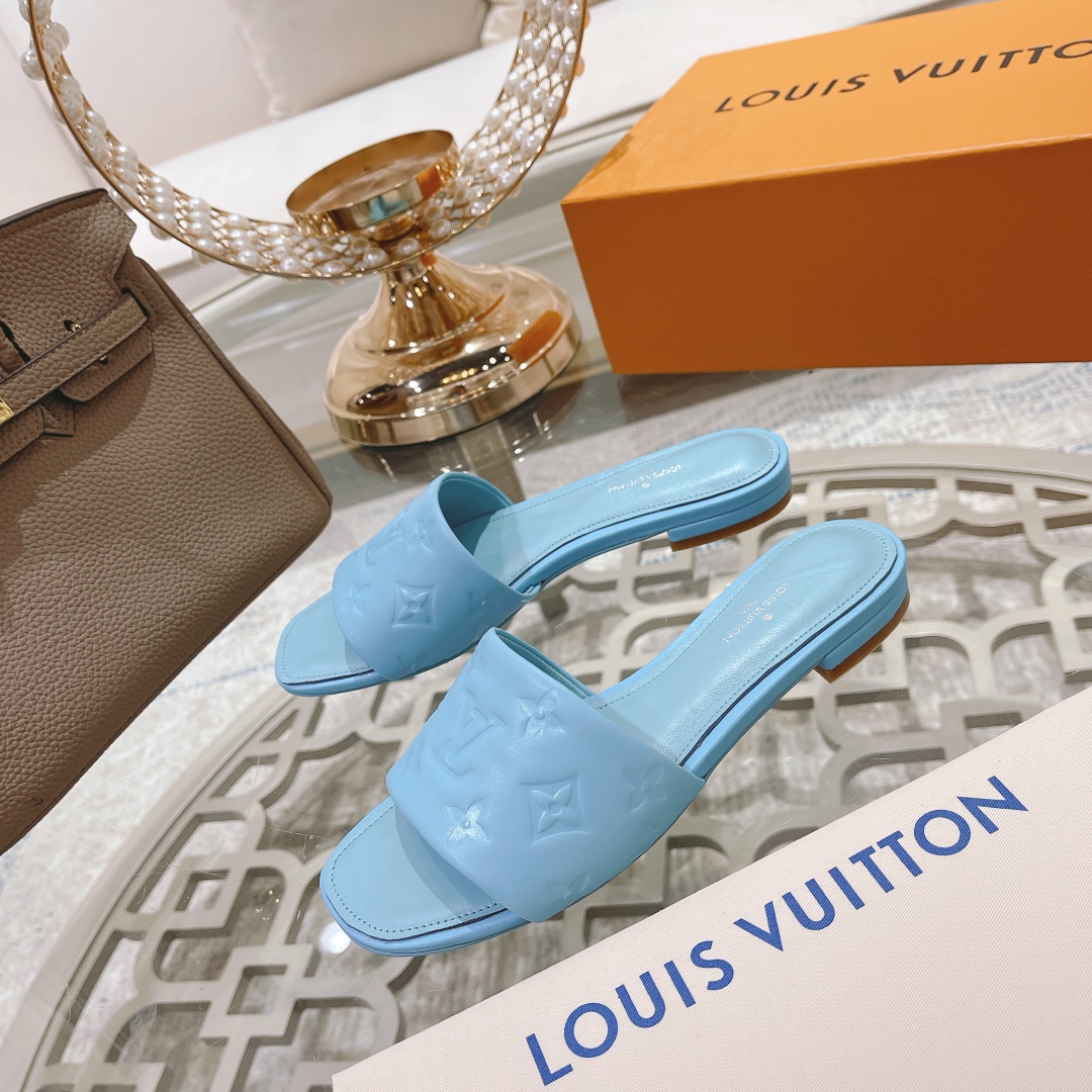 Louis Vuitton Revival Flat Mule     1A9P7D - DesignerGu