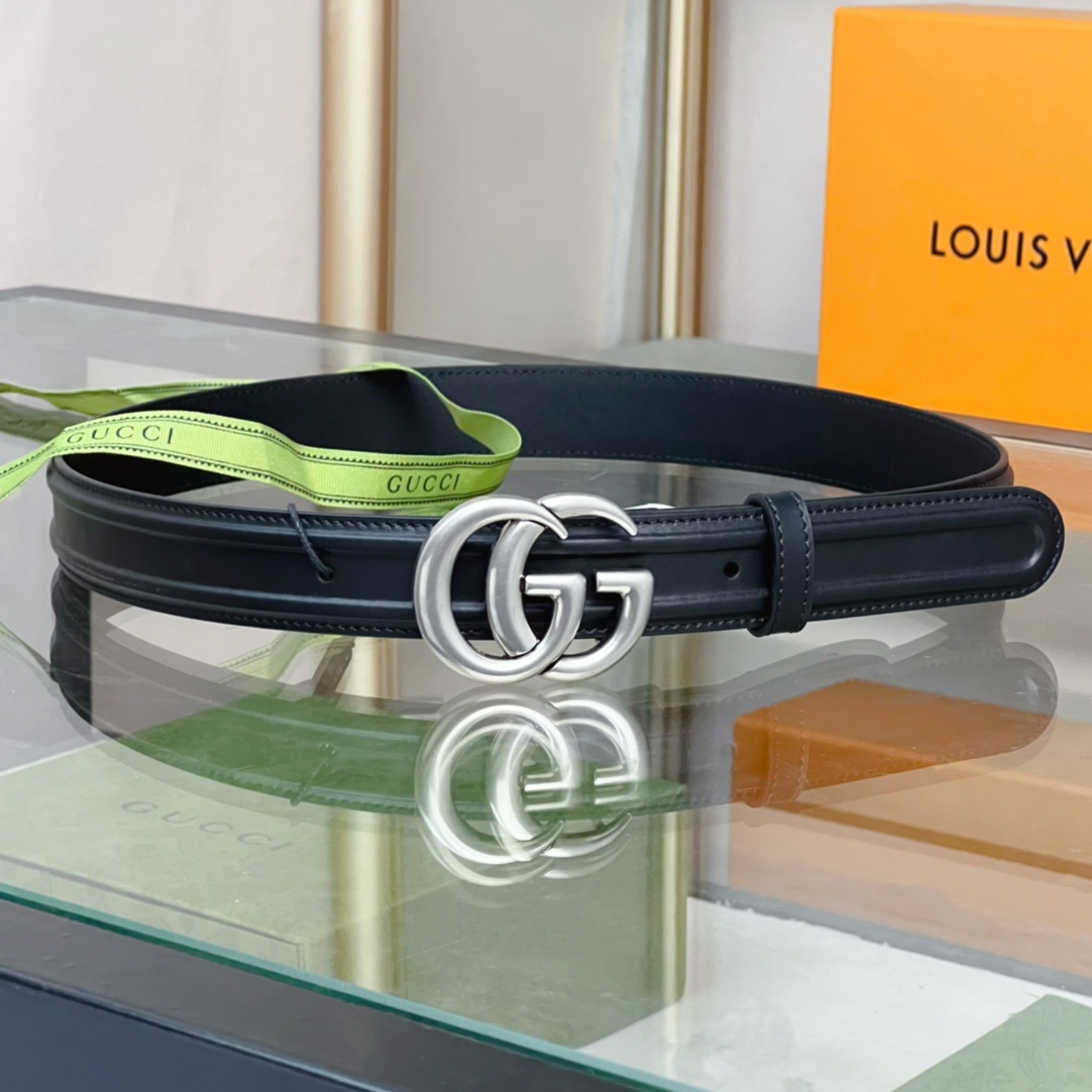 Gucci Belt With GG Buckle - DesignerGu