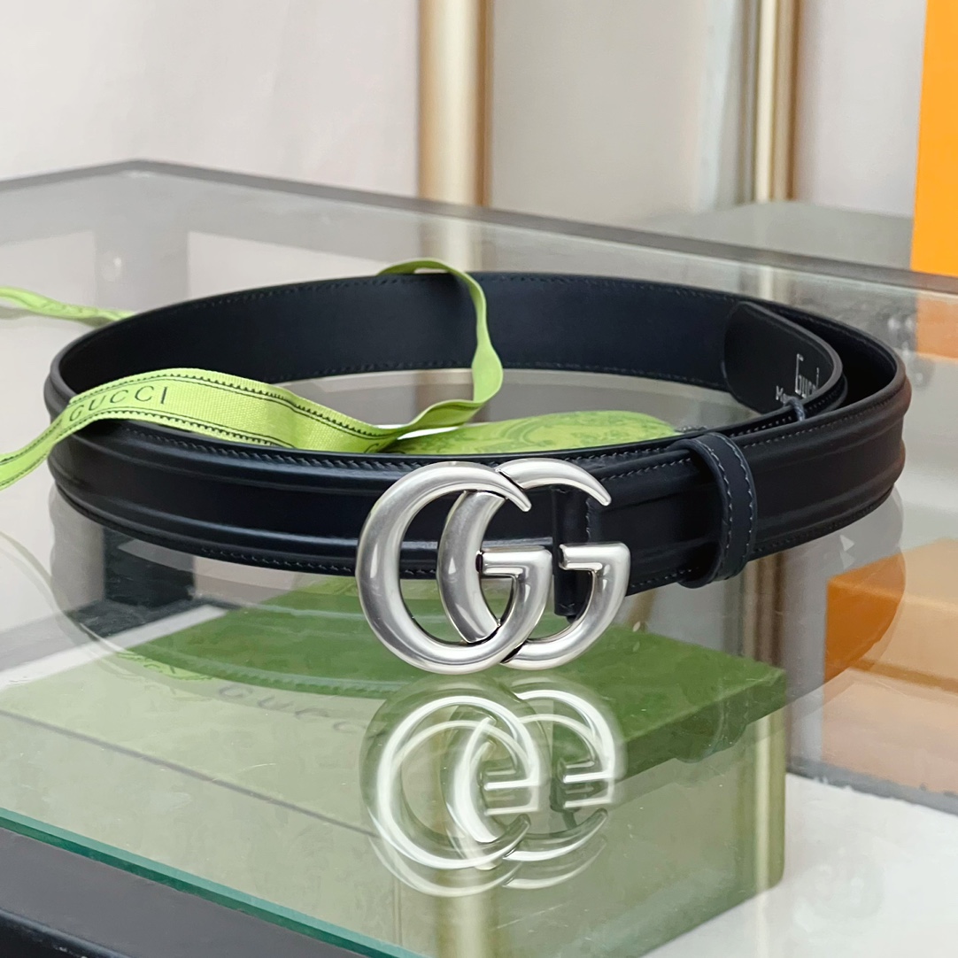 Gucci Belt With GG Buckle - DesignerGu