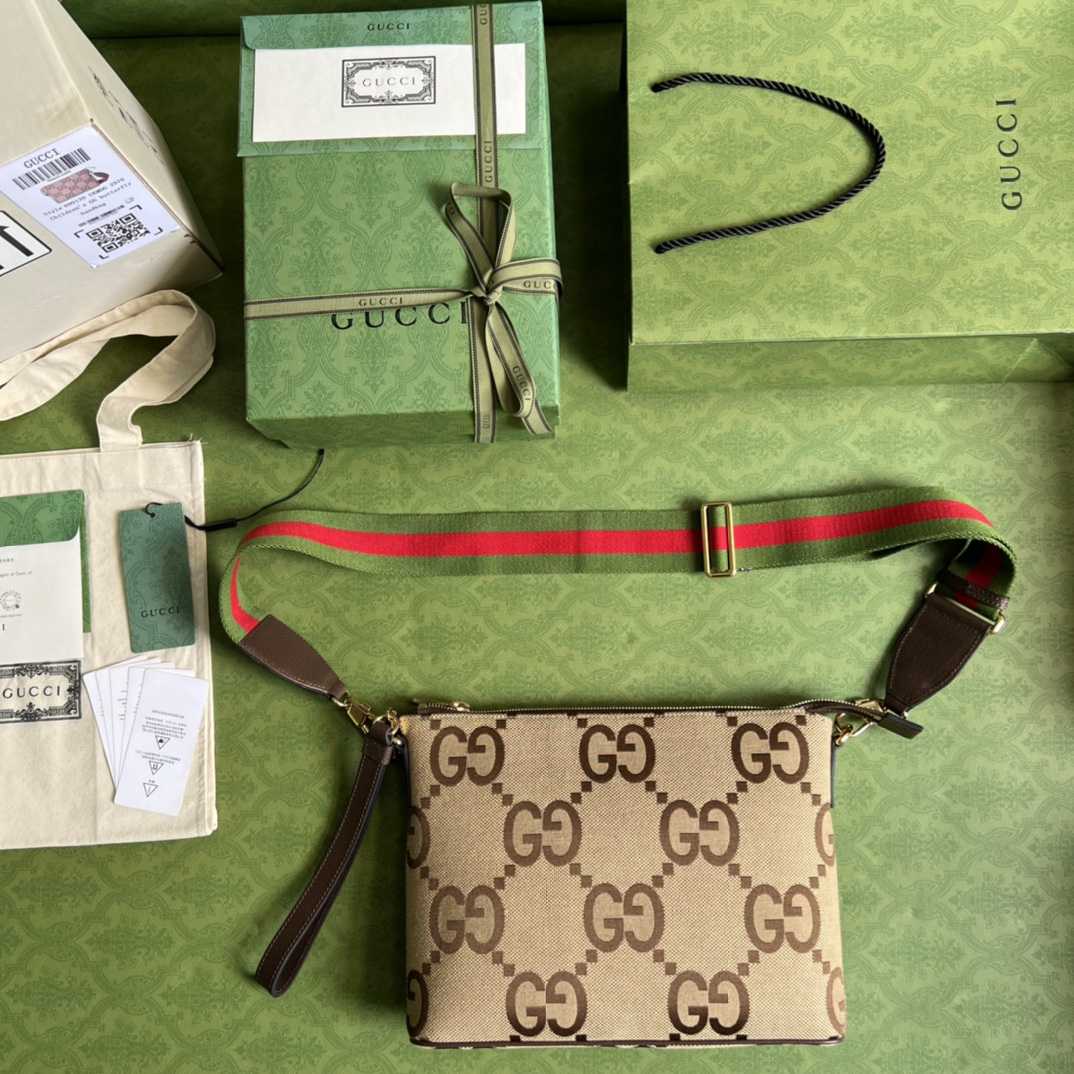 Gucci Jumbo GG Messenger Bag(31-24.5-5cm) - DesignerGu