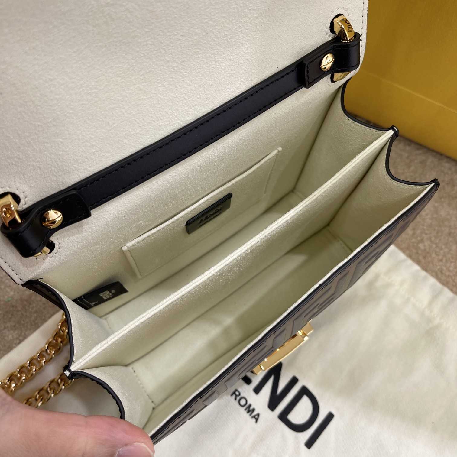 Fendi Kan U Small Brown Leather Mini-Bag - DesignerGu