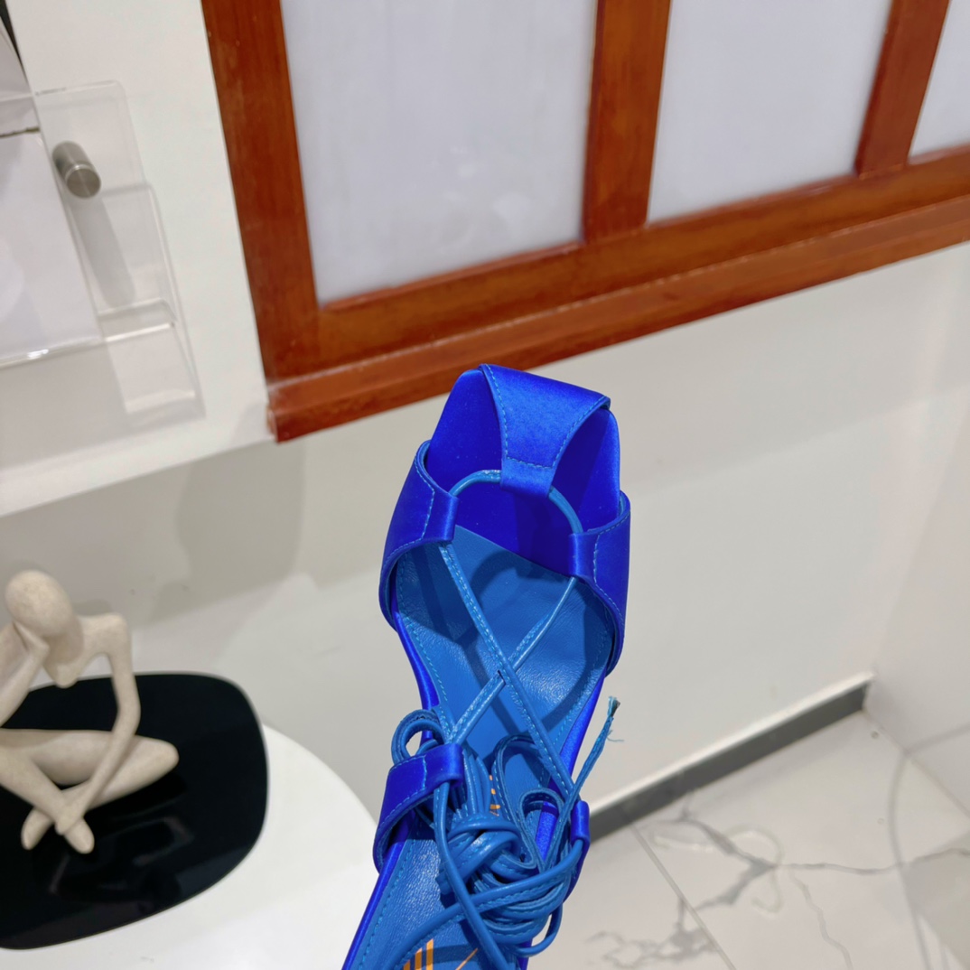 The Attico ''Adele'' Electric Blue Sandal - DesignerGu