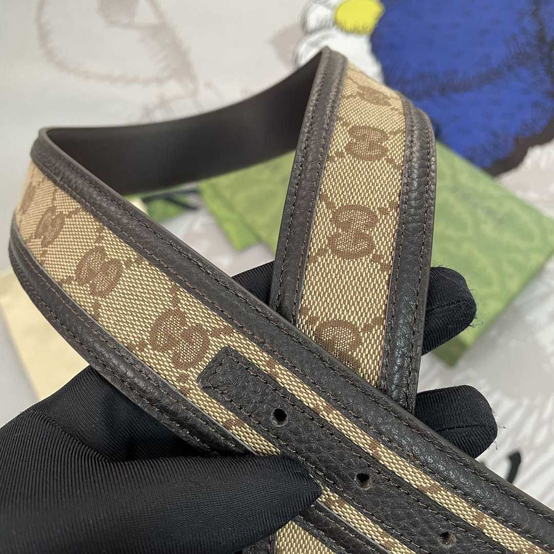 Gucci GG Belt With Square Buckle - DesignerGu