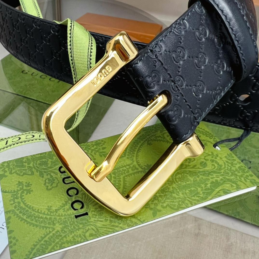 Gucci Belt With Square Buckle - DesignerGu