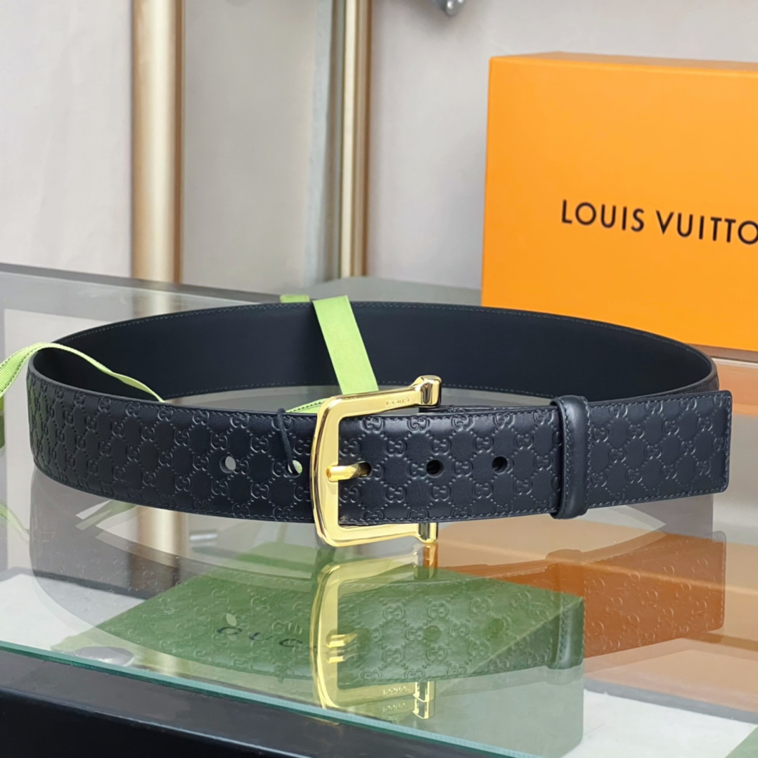 Gucci Belt With Square Buckle - DesignerGu