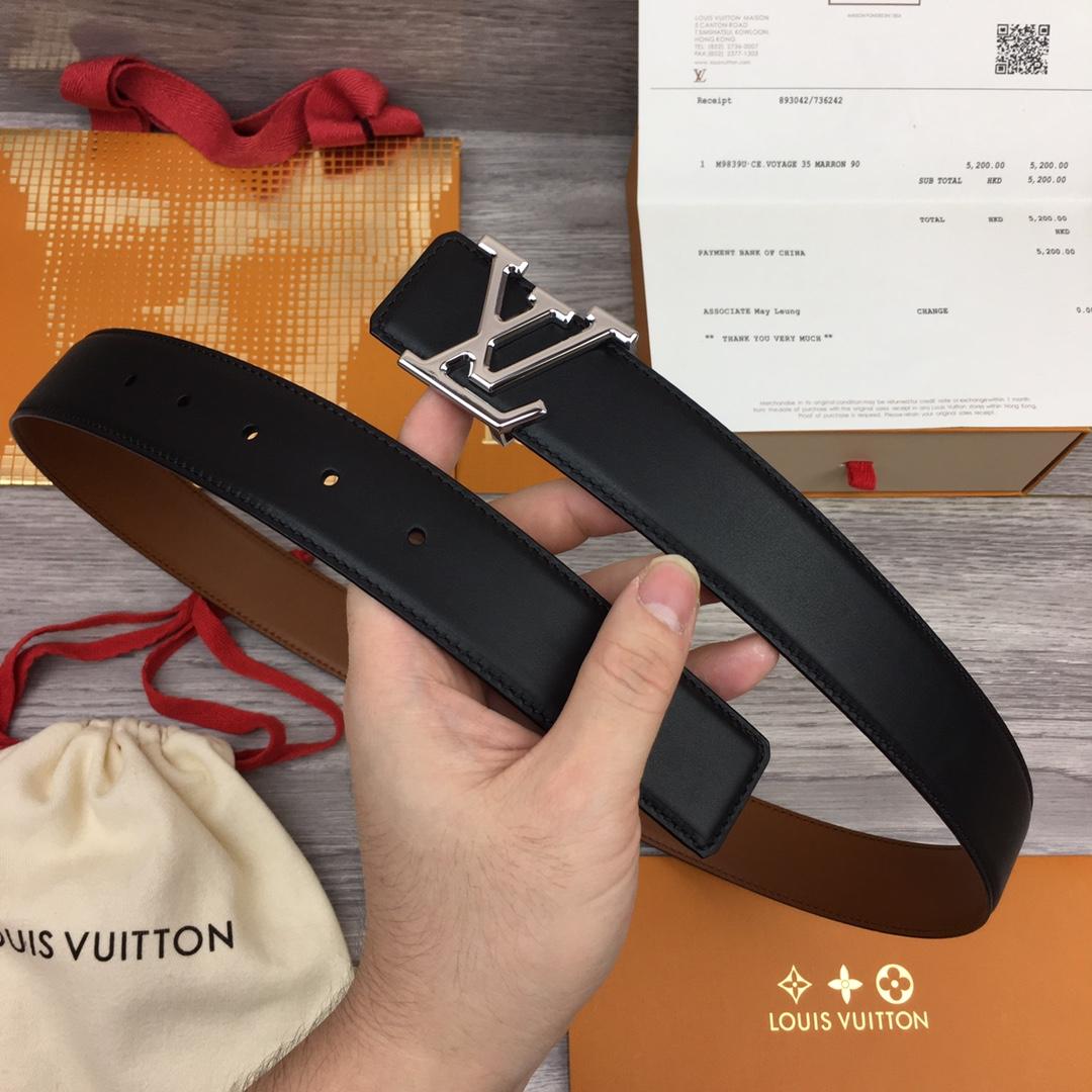 Louis Vuitton  LV Mirror 35MM Reversible Belt - DesignerGu