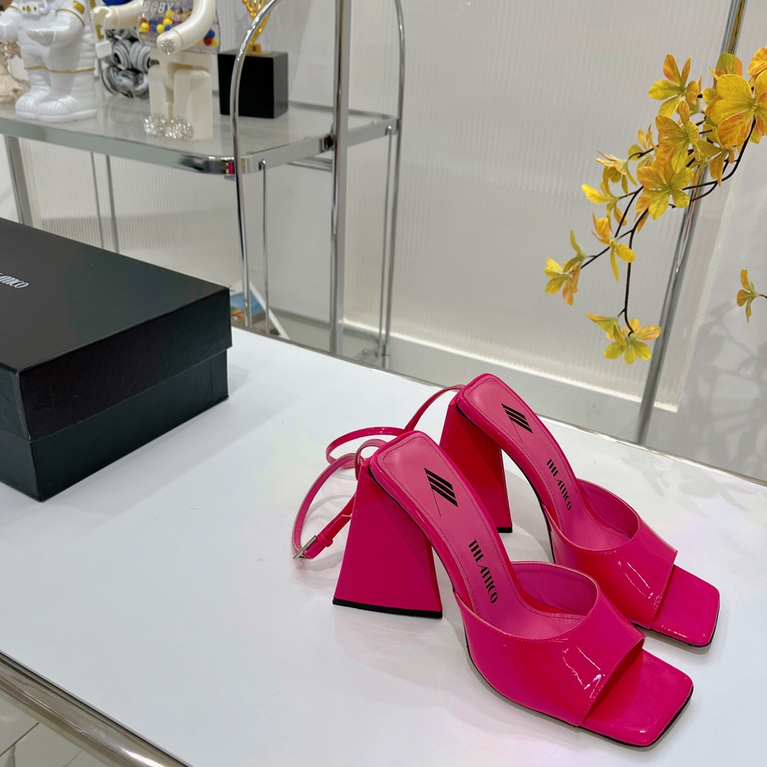 The Attico ''Piper'' Fuchsia Sandal - DesignerGu