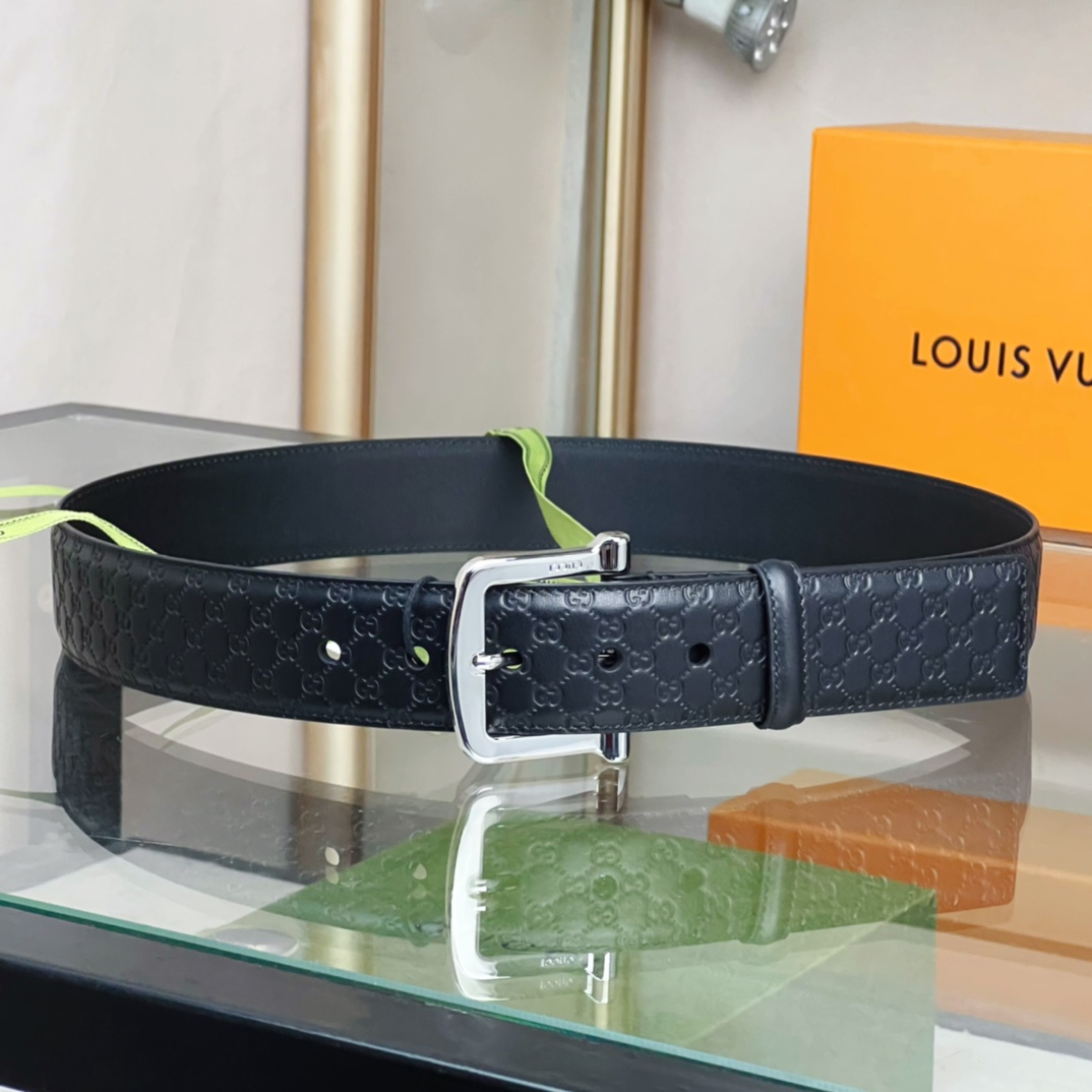 Gucci Belt With Square Buckle - DesignerGu