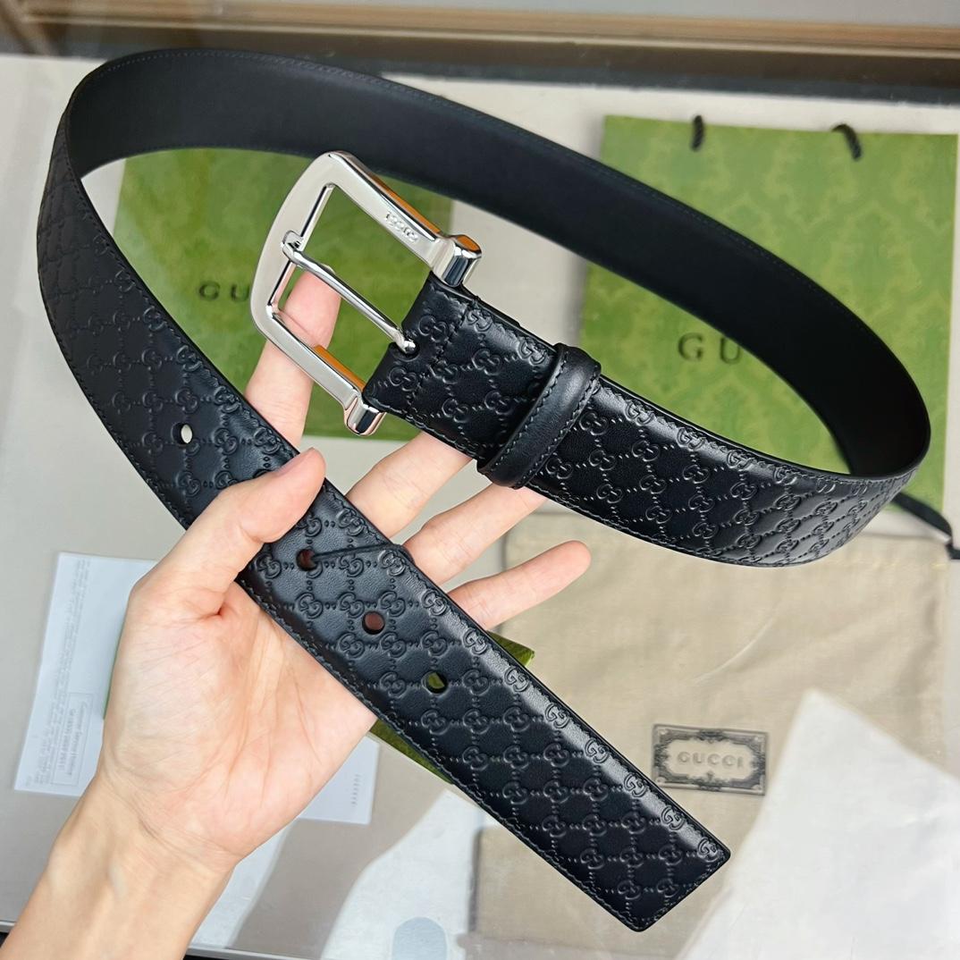 Gucci Belt With Square Buckle - DesignerGu