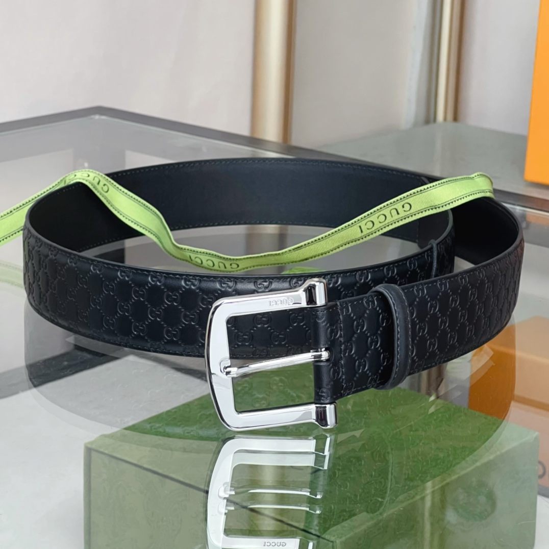 Gucci Belt With Square Buckle - DesignerGu