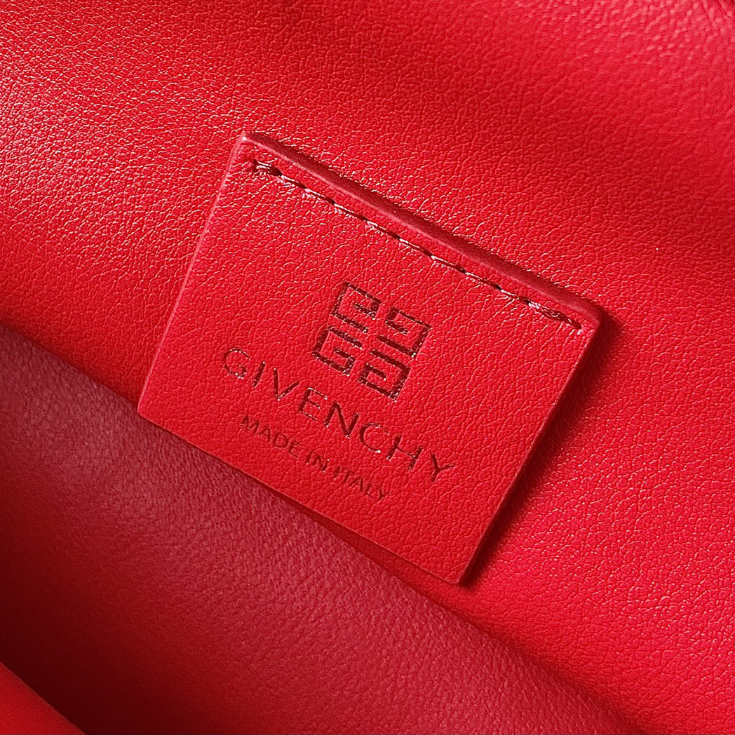 Givenchy Small Kenny Bag In Smooth Leather - Red(32-22-17cm) - DesignerGu