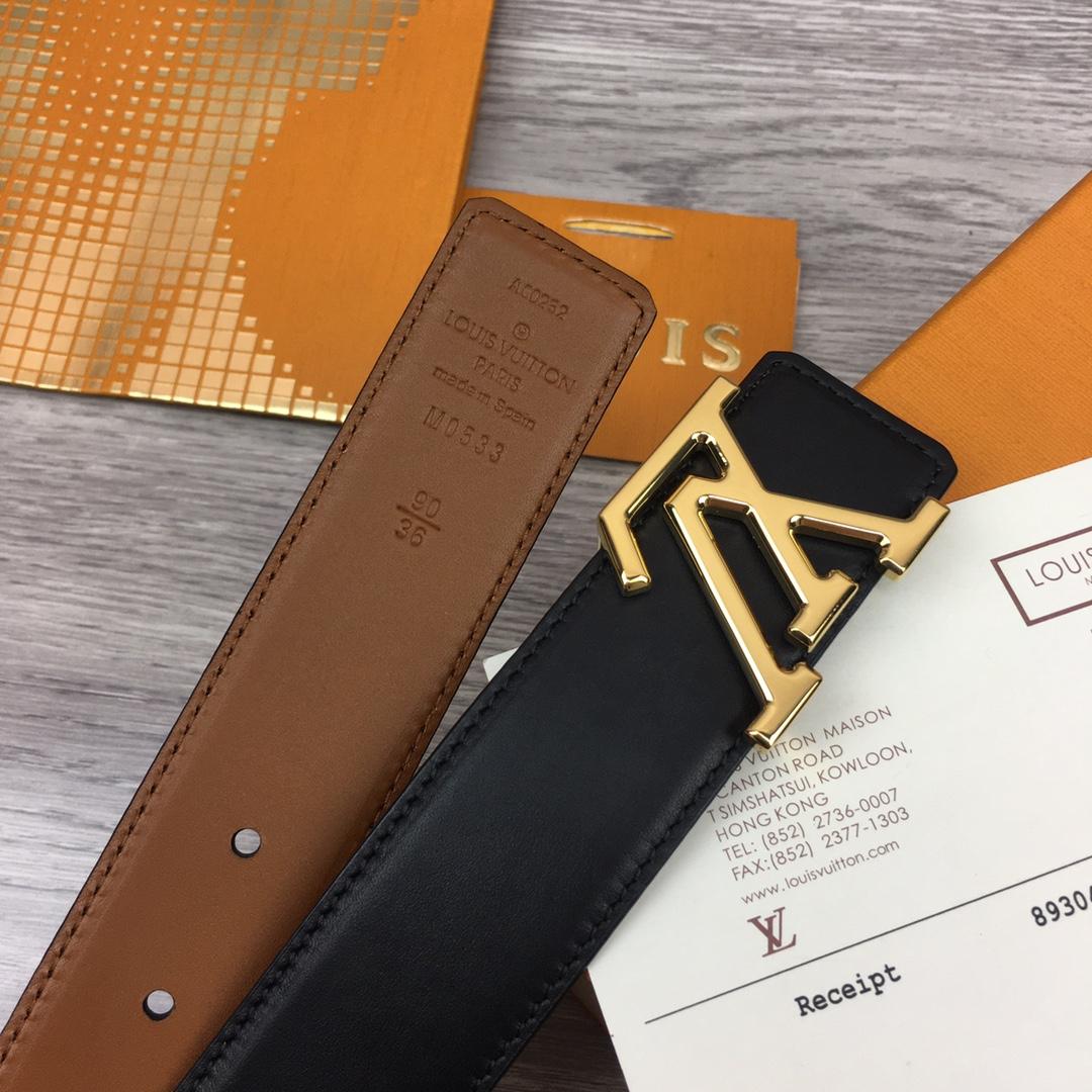 Louis Vuitton  LV Mirror 35MM Reversible Belt - DesignerGu