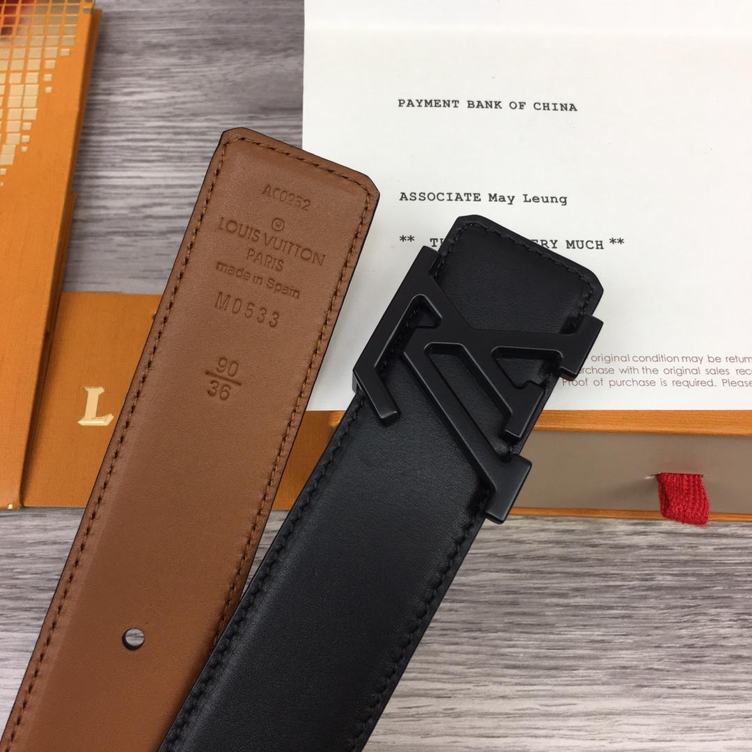 Louis Vuitton  LV Mirror 35MM Reversible Belt - DesignerGu