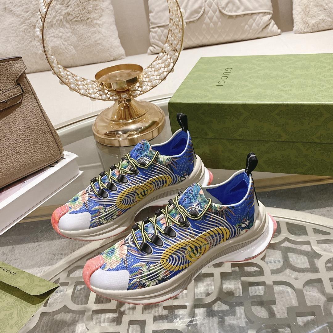 Gucci Run Floral Sneaker - DesignerGu