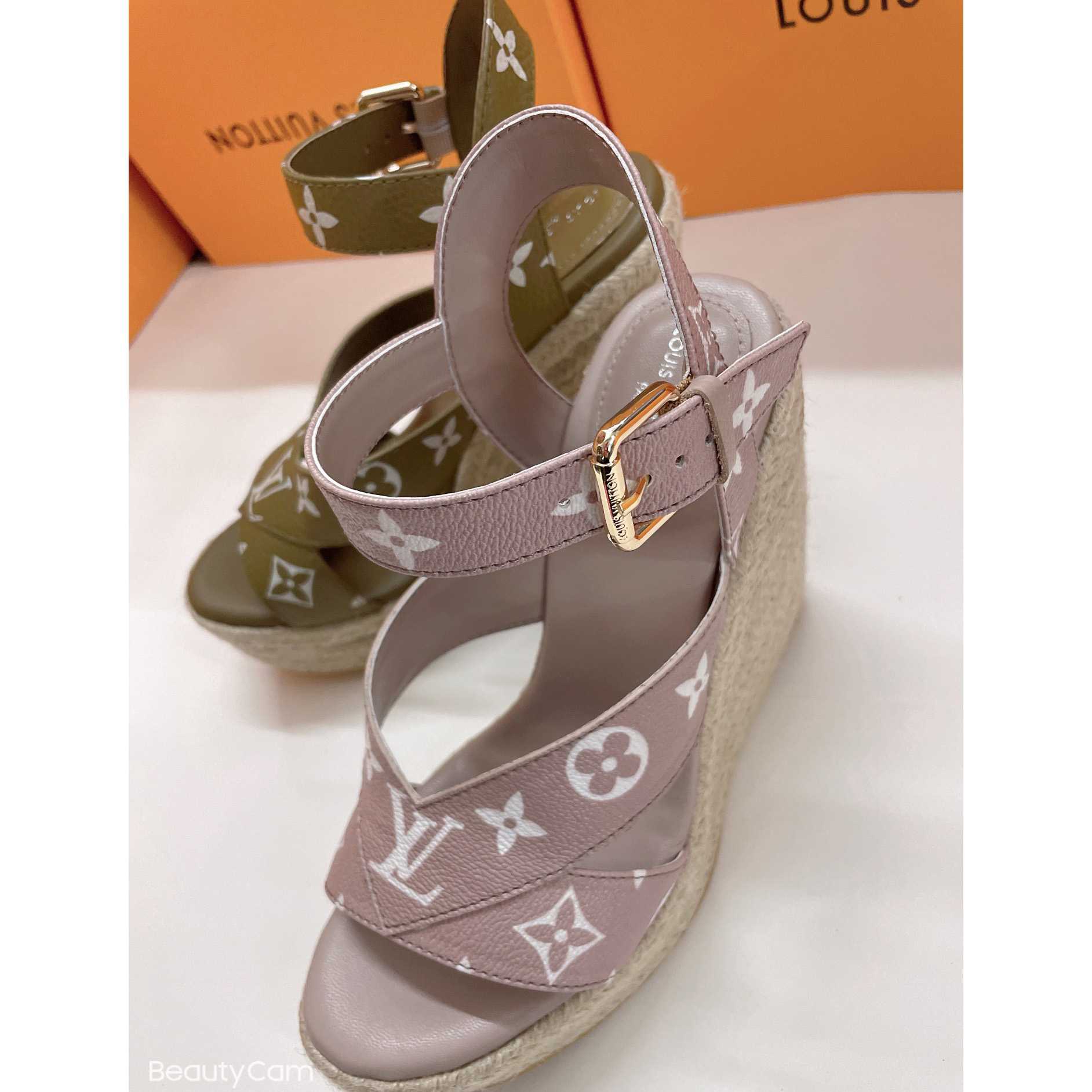 Louis Vuitton Starboard Wedge Sandal      1AA1G3 - DesignerGu