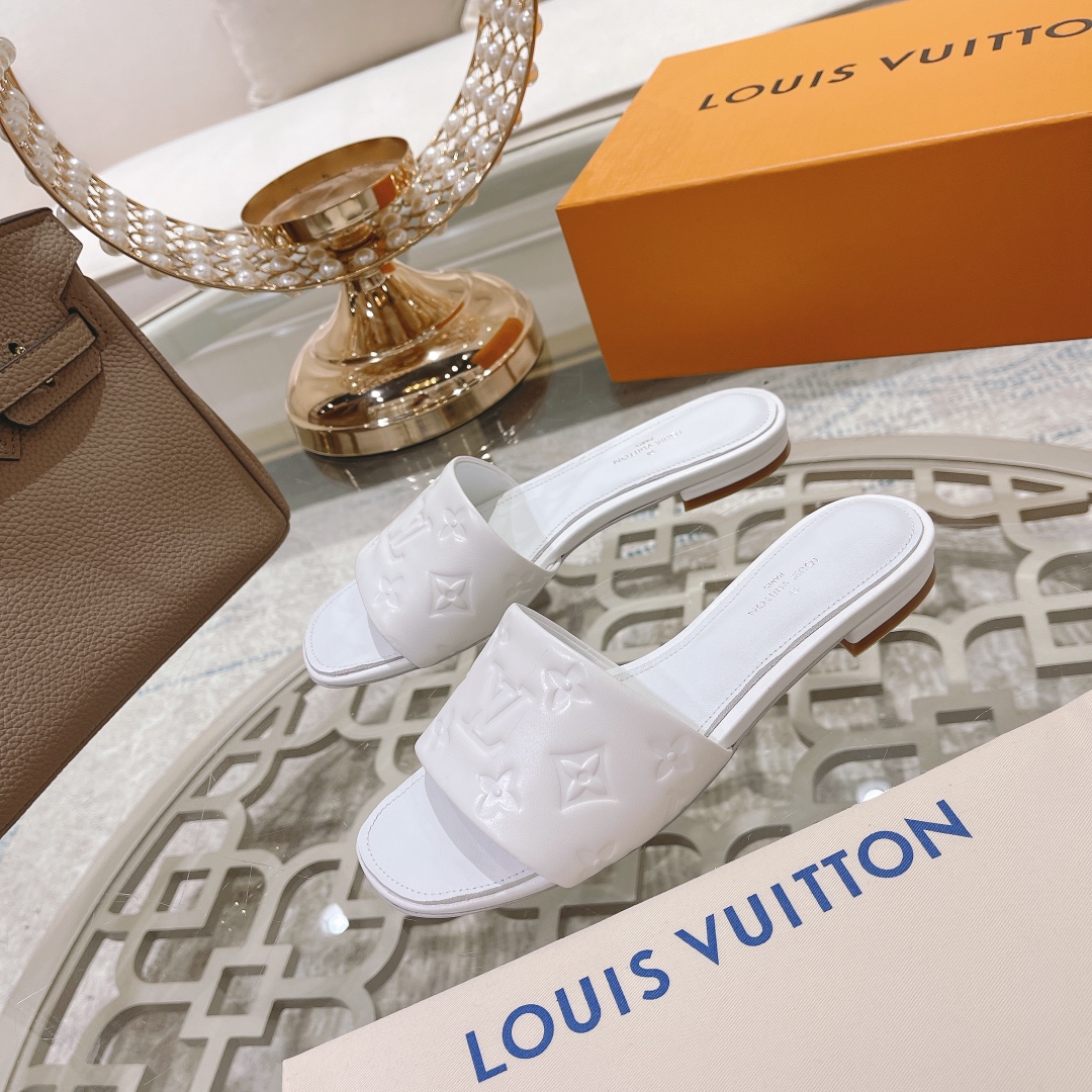 Louis Vuitton Revival Flat Mule     1A9P3T - DesignerGu