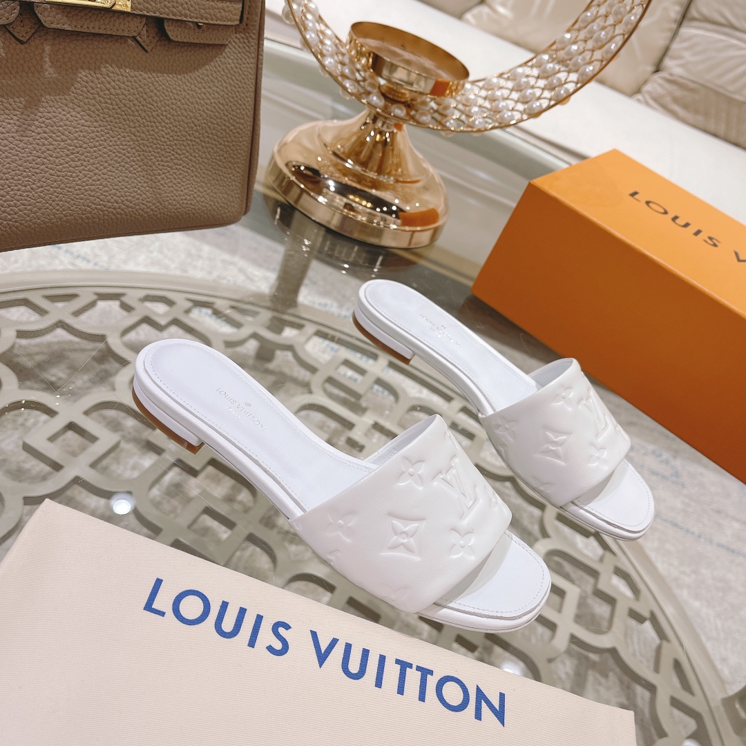 Louis Vuitton Revival Flat Mule     1A9P3T - DesignerGu