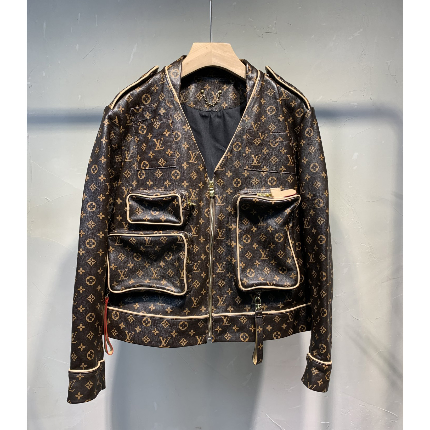 Louis Vuitton Monogram Embossed Utility Jacket - DesignerGu