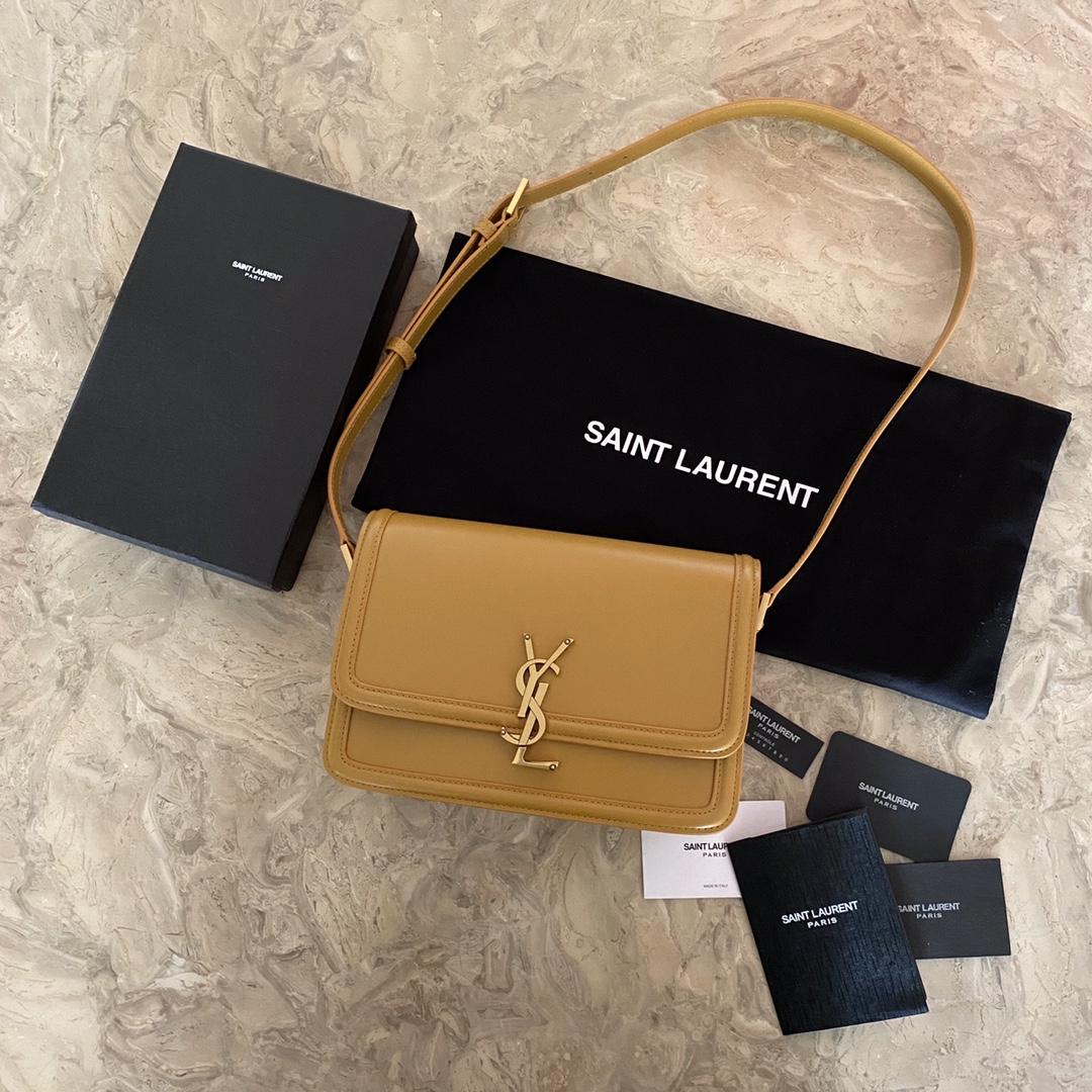 Saint Laurent Solferino Medium Satchel In Box Saint Laurent Leather(23-16-6cm) - DesignerGu