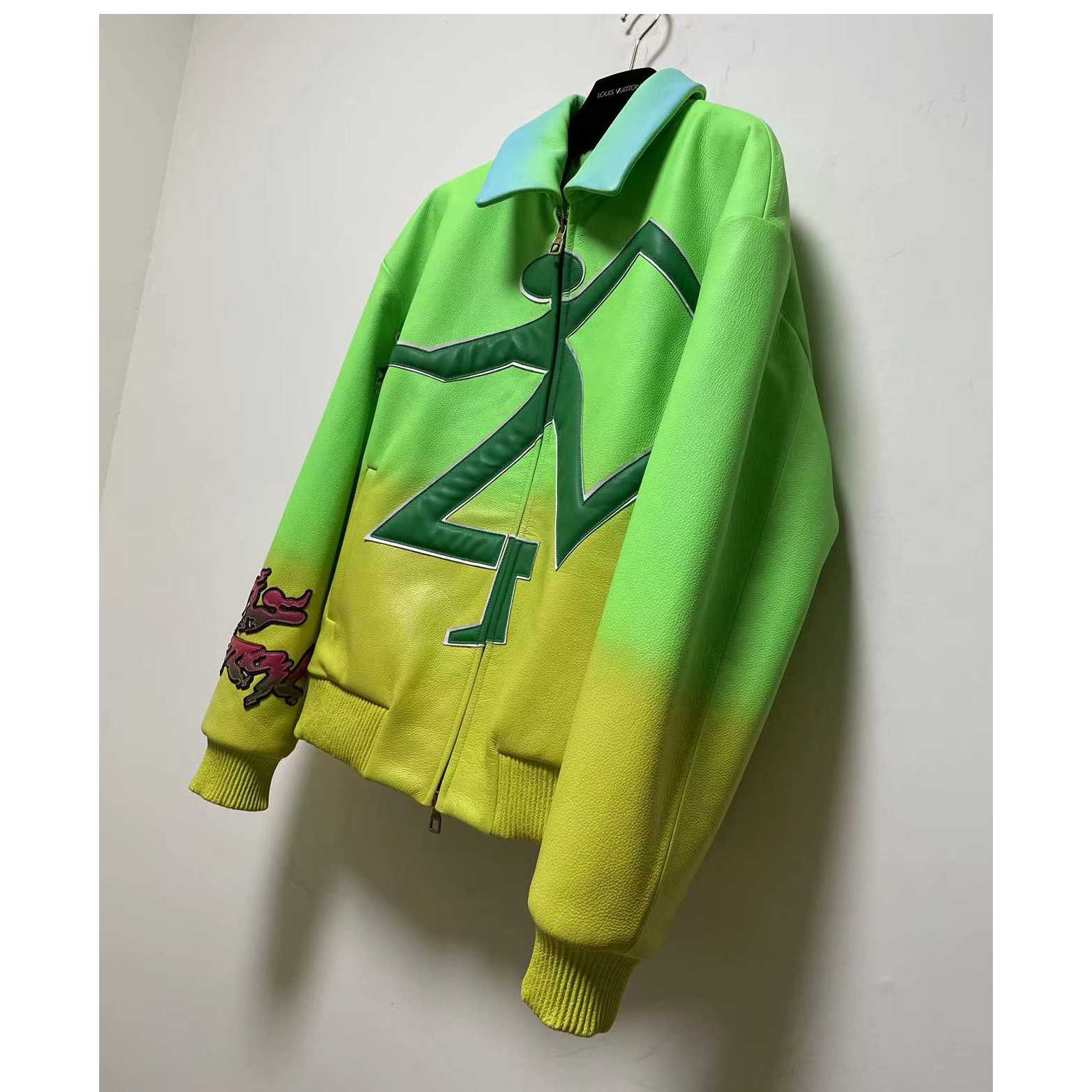 Louis Vuitton Fluo Gradient Leather Bomber    1A9UJ4 - DesignerGu