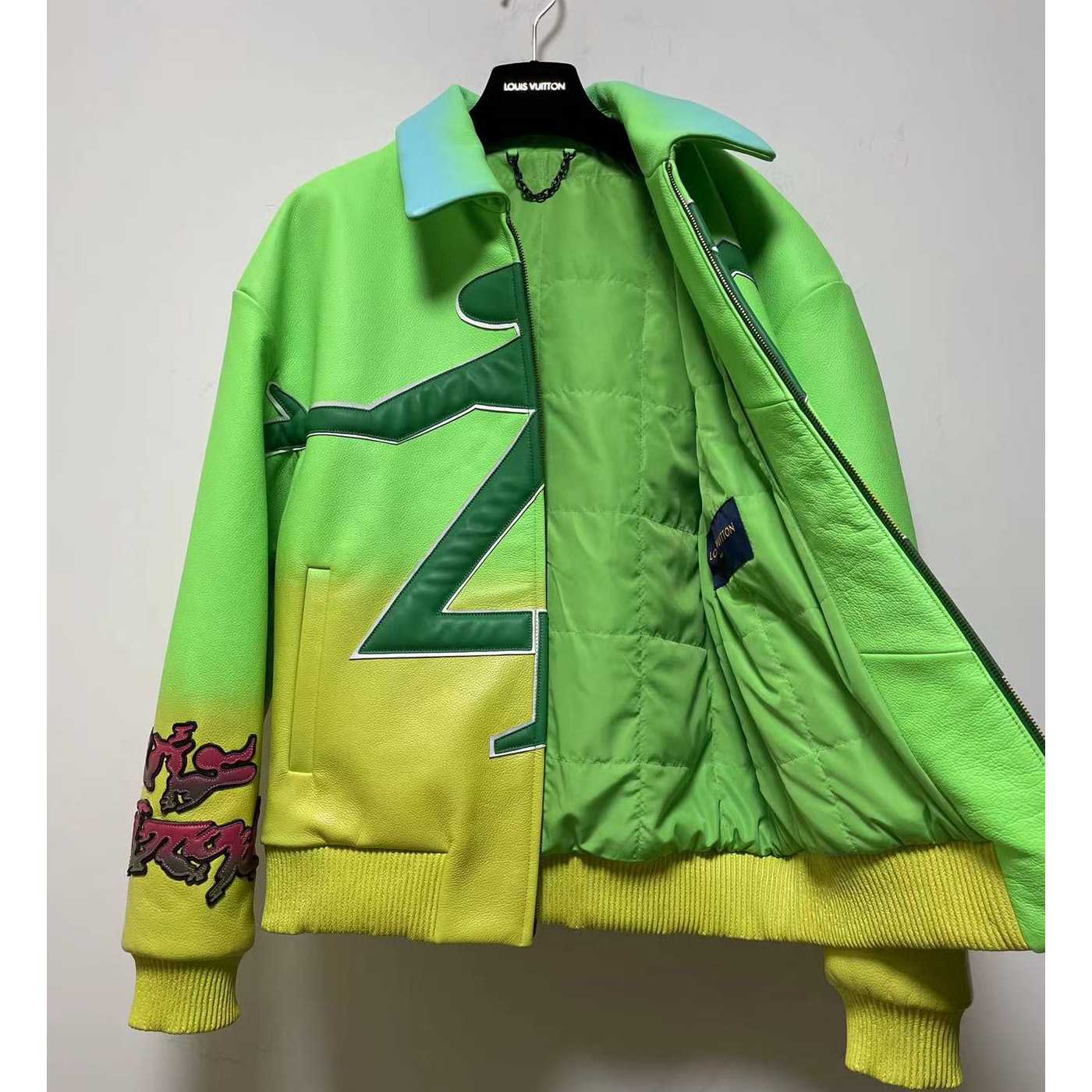 Louis Vuitton Fluo Gradient Leather Bomber    1A9UJ4 - DesignerGu