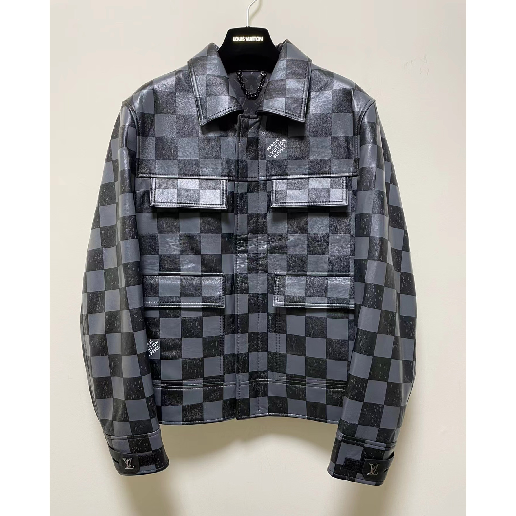 Louis Vuitton Damier Leather Jacket       1A9A0W - DesignerGu