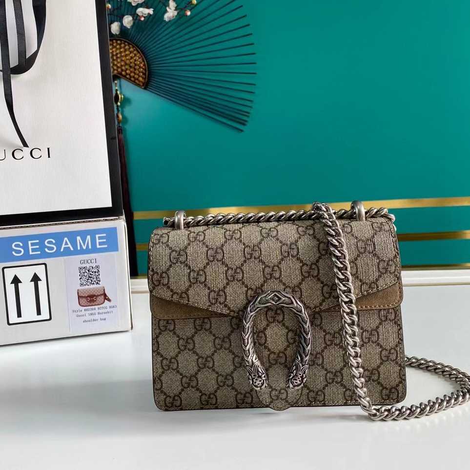 Gucci Dionysus GG Supreme Mini Bag(20-15.5-5cm) - DesignerGu