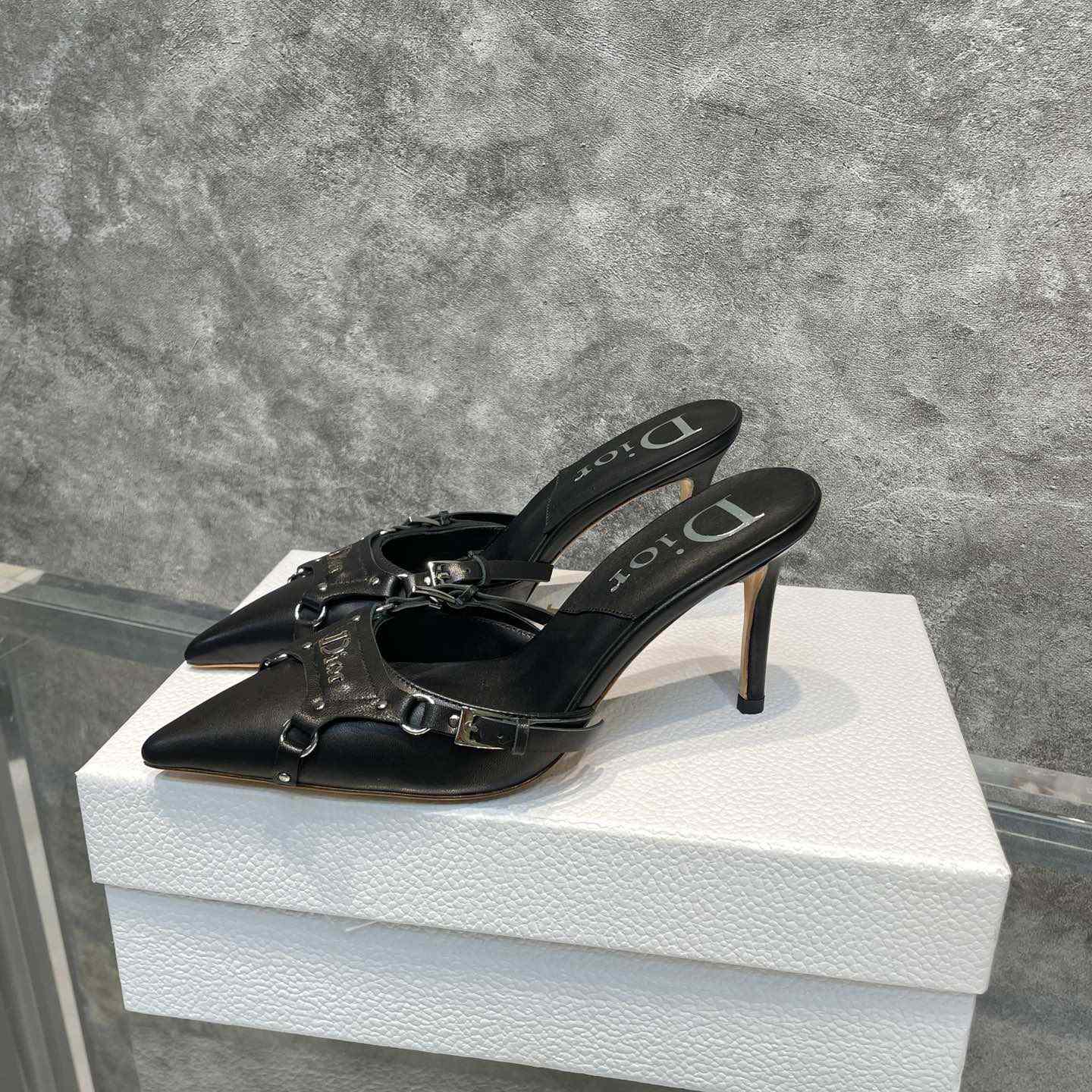 Dior Black Leather Pump - DesignerGu