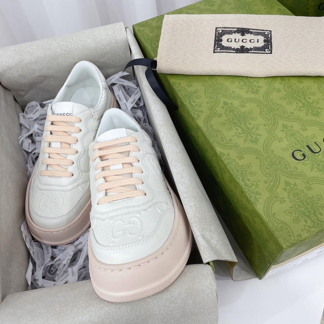 Gucci GG Embossed Sneaker - DesignerGu