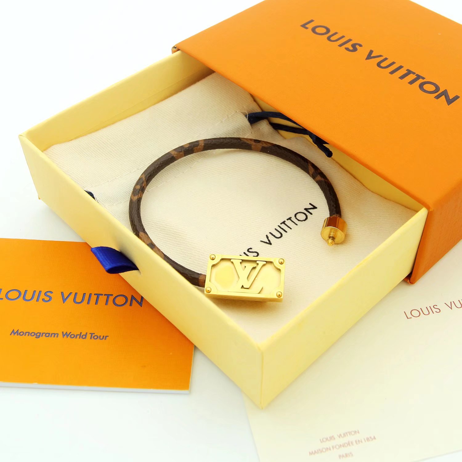 Louis Vuitton x Nigo Keep It Trunk Bracelet Monogram - DesignerGu