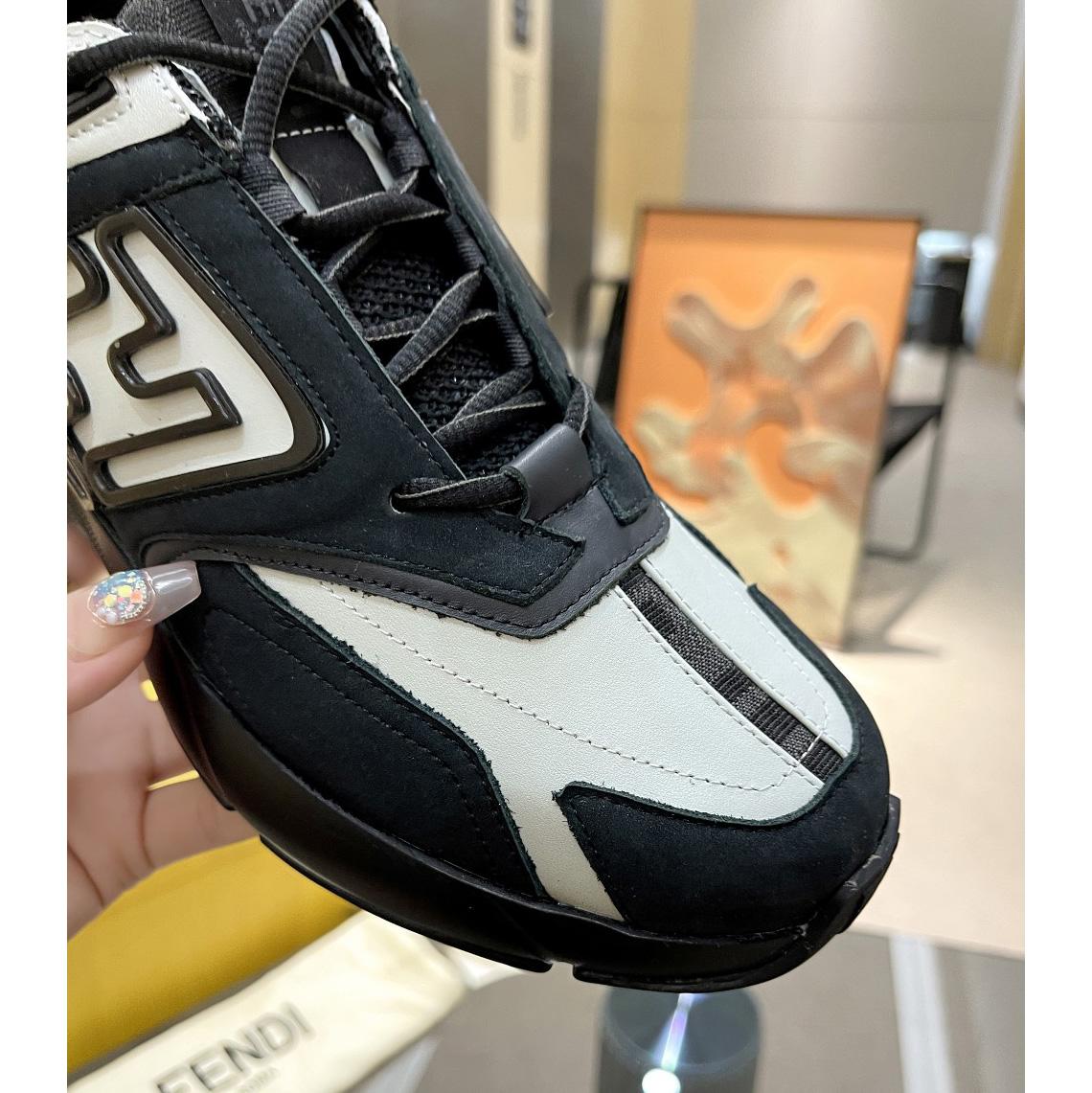 Fendi Faster Trainers Leather Low-Tops Sneakers - DesignerGu