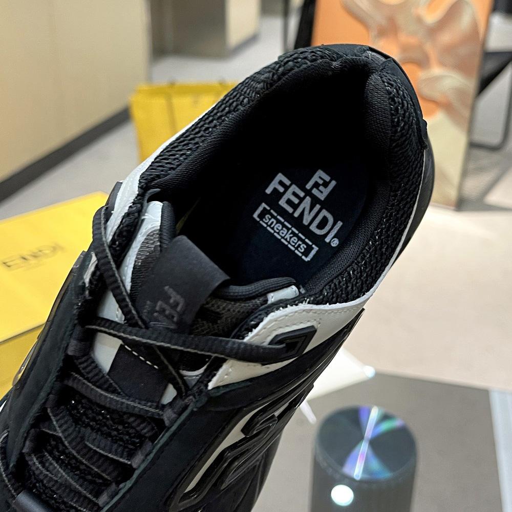 Fendi Faster Trainers Leather Low-Tops Sneakers - DesignerGu