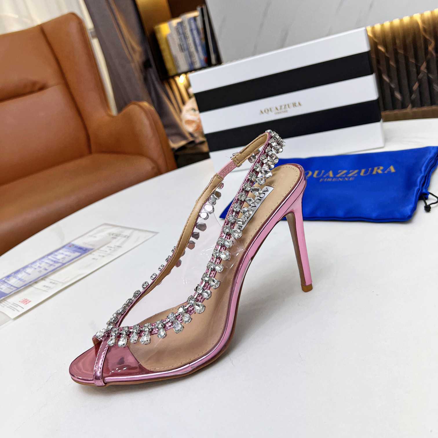 Aquazzura Temptation Crystal Sandal 105 - DesignerGu