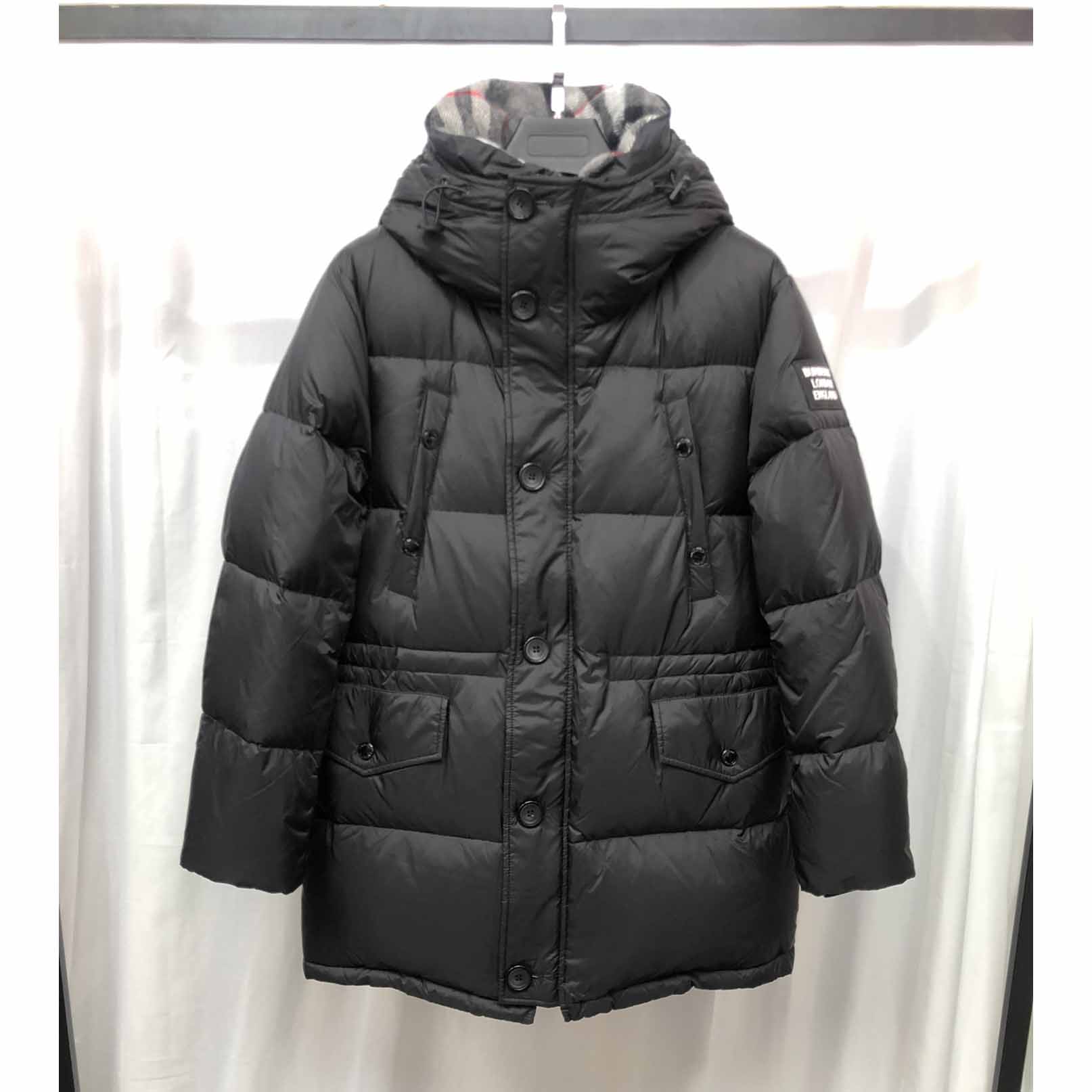 Burberry Logo Appliqué Nylon Puffer Coat - DesignerGu