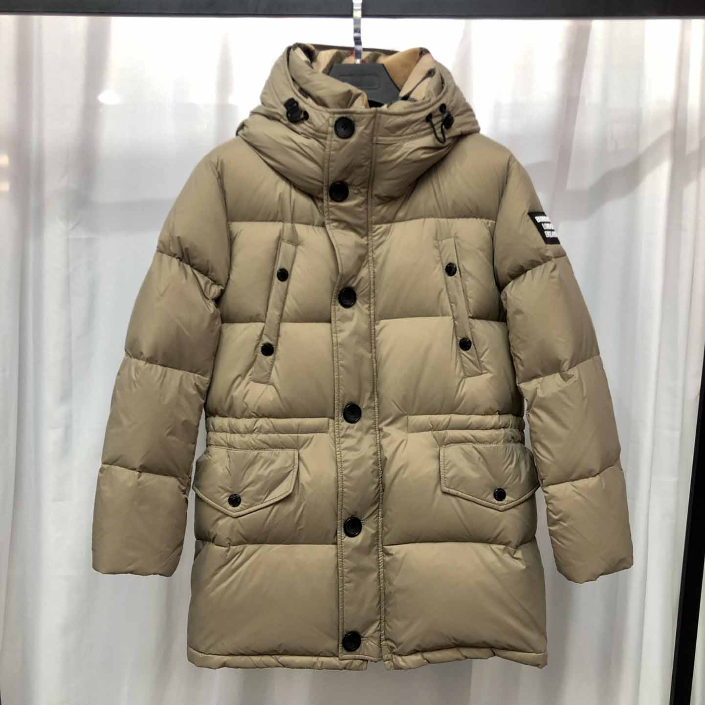 Burberry Logo Appliqué Nylon Puffer Coat - DesignerGu